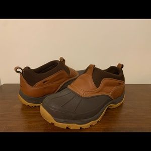 L.L. Bean women’s Storm chaser Duck boots Winter slip on ankle boots